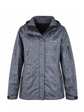 Columbia Bugaboo Interchange Jacket Women XL Grey Winter Outdoor Skii Athletic